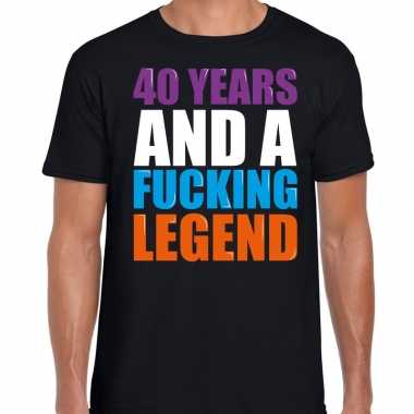 40 year cadeau / verjaardag t-shirt zwart voor heren kopen