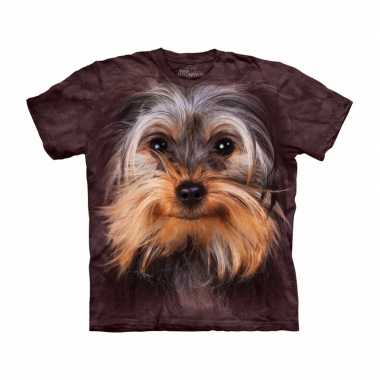 All-over print t-shirt met yorkshire terrier kopen