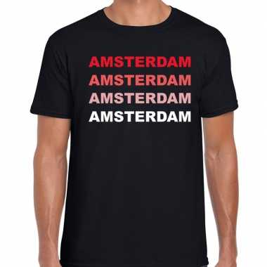 Amsterdam / nl steden shirt zwart voor heren kopen
