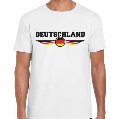 Duitsland landen shirt met duitsland vlag wit voor heren kopen