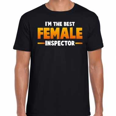 Female inspector t-shirt zwart voor heren kopen