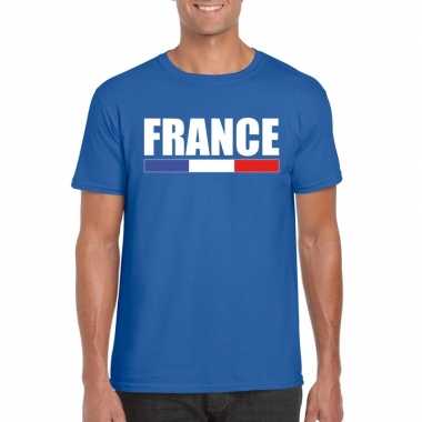 Frankrijk supporter shirt blauw heren kopen