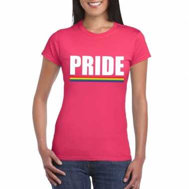 Gay pride lesbo shirt roze pride dames kopen