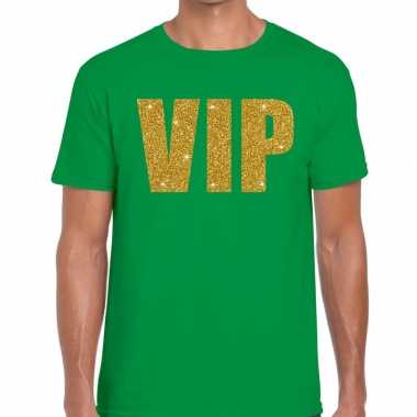 Groen vip goud fun t-shirt voor heren kopen