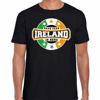 Have fear ireland / ierland is here supporter shirt / kleding met sterren embleem zwart voor heren kopen