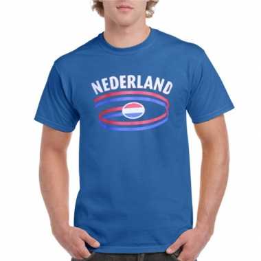 Heren shirt blauw Nederland kopen