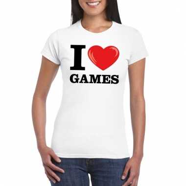 I love games t-shirt wit dames kopen