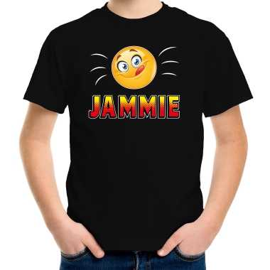 Jammie fun emoticon shirt kids zwart kopen
