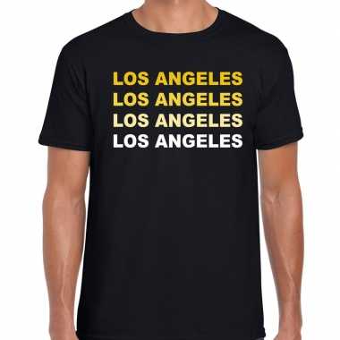 Los angeles / usa steden shirt zwart voor heren kopen