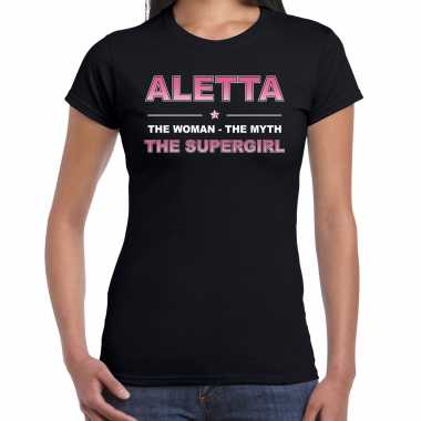 Naam aletta the women, the myth the supergril shirt zwart cadeau shirt kopen