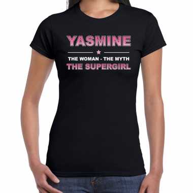Naam yasmine the women, the myth the supergirl shirt zwart cadeau shirt kopen