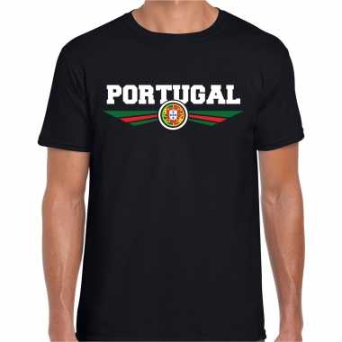 Portugal landen shirt met portugese vlag zwart voor heren kopen