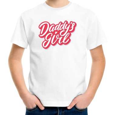 Vaderdag kado shirt / kleding daddys girl wit voor meisjes kopen