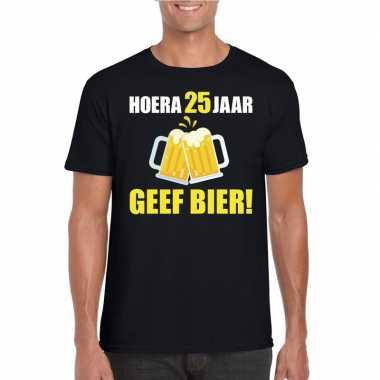 Verjaardag shirt 25 jaar geef bier heren kopen