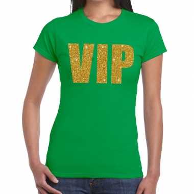 Vip fun t-shirt groen voor dames kopen