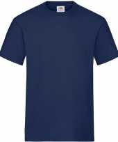 3 pack maat s donkerblauwe navy t-shirts met ronde hals 195 gr voor heren kopen