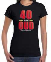 40 is niet oud verjaardag kado shirt zwart voor dames 40 jaar kopen