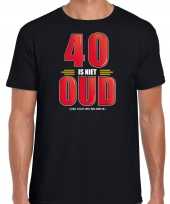 40 is niet oud verjaardag kado shirt zwart voor heren 40 jaar kopen