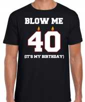 40 jaar blow me its my birthday shirt 40ste verjaardag kado zwart voor heren kopen
