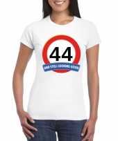 44 jaar verkeersbord t-shirt wit dames kopen