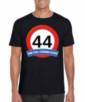 44 jaar verkeersbord t-shirt zwart heren kopen