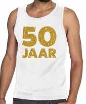 50 jaar fun tanktop mouwloos shirt wit voor heren kopen