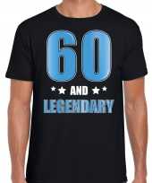 60 and legendary verjaardag kado shirt kleding 60 jaar zwart voor heren kopen