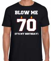 70 jaar blow me its my birthday shirt 70ste verjaardag kado zwart voor heren kopen