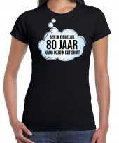 80 jaar verjaardag kado shirt kleding 80 jaar zwart voor dames kopen