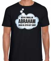 Abraham verjaardag kado shirt kleding 50 jaar zwart voor heren kopen