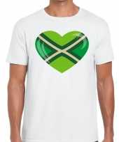 Achterhoek t-shirt met hart bedrukking wit voor heren kopen