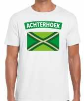 Achterhoeks t-shirt met vlag bedrukking wit voor heren kopen