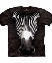 All over print t-shirt met zebra kopen 10090049