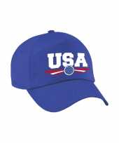 Amerika usa landen pet baseball cap blauw voor volwassenen kopen