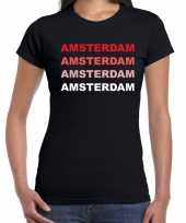 Amsterdam nl steden shirt zwart voor dames kopen