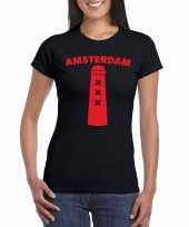 Amsterdam shirt met amsterdammertje zwart dames kopen