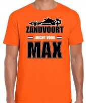 Autocoureur autosport supporter zandvoort juicht voor max t-shirt oranje voor heren kopen 10297188