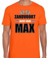 Autocoureur autosport supporter zandvoort juicht voor max t-shirt oranje voor heren kopen