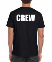 Bar crew personeel t-shirt zwart voor horeca voor heren kopen