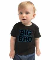 Big bro kado shirt voor baby kinderen zwart kopen