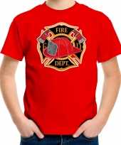 Brandweerman brandweer shirt outfit rood voor kinderen verkleed outfit kopen