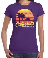 California paradise shirt beach party vakantie outfit kleding paars voor dames kopen