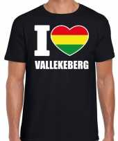 Carnaval i love vallekeberg valkenburg t-shirt zwart voor heren kopen