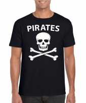 Carnaval piraten t-shirt zwart heren kopen