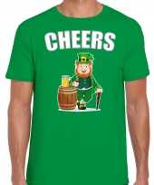 Cheers feest-shirt outfit groen voor heren st patricksday kopen