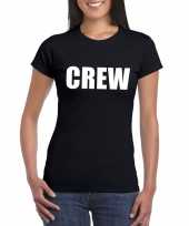 Crew t-shirt zwart voor dames kopen