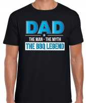 Dad the legend kado shirt voor verjaardag zwart voor heren kopen