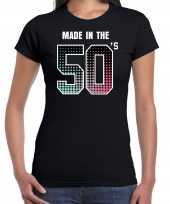 Feest-shirt made in the 50s t-shirt outfit zwart voor dames kopen