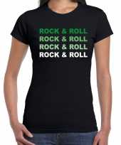 Fifties rock and roll t-shirt outfit zwart voor dames kopen