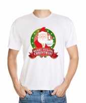 Foute kerst-shirt wit merry fucking christmas voor heren kopen